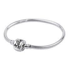 Bracelets de chaîne en serpent en argent 925 pour perles européennes